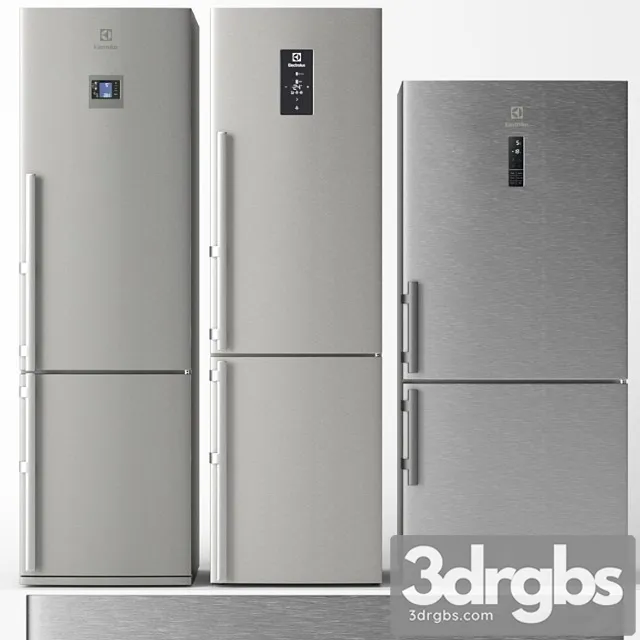 Refrigerator set electrolux 2 3D Model Download