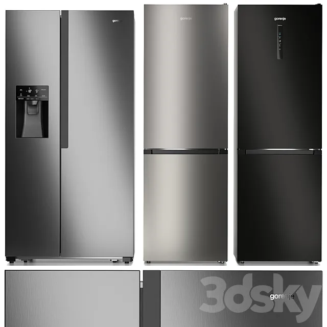 Refrigerator set Gorenje 3DModel Refrigerator set Gorenje 3DModel