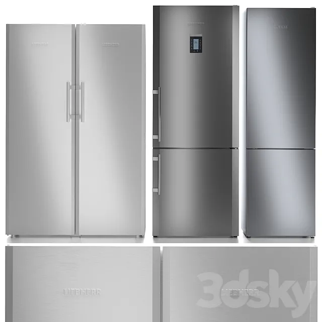 Refrigerator set LIEBHERR 3 3D Model Refrigerator set LIEBHERR 3 3D Model