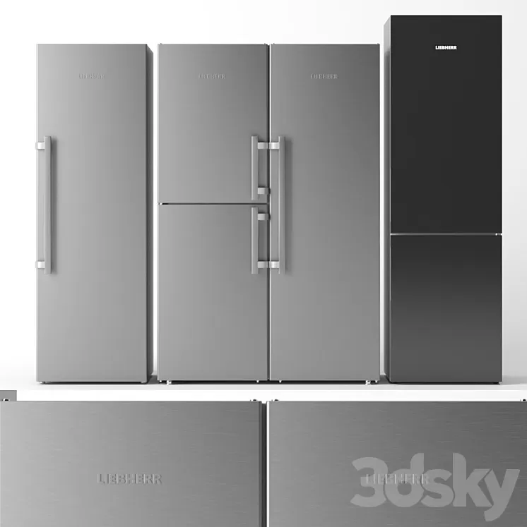 Refrigerator set Liebherr 3D Model