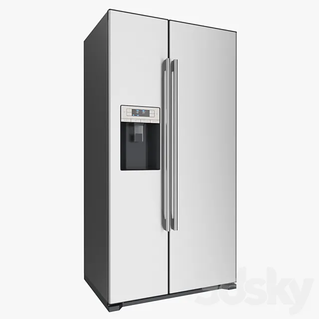 Refrigerator Siemens coolDuo iQ 500 series side-by-side 3D Model