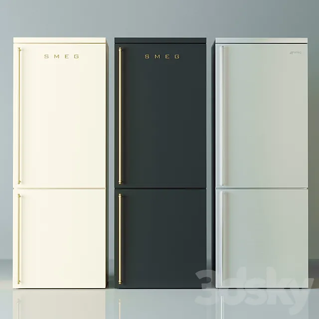 Refrigerator Smeg Coloniale 3DModel