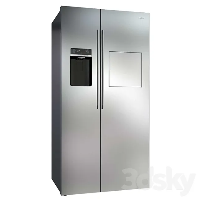 Refrigerator Smeg SBS63XEDH 3DModel