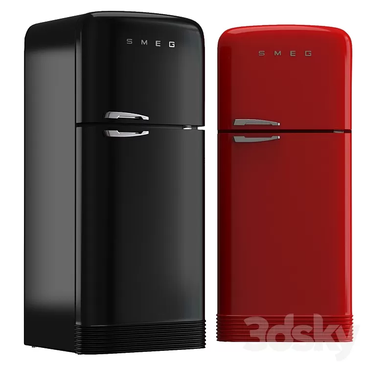 Refrigerator two-chamber SMEG 3D Model