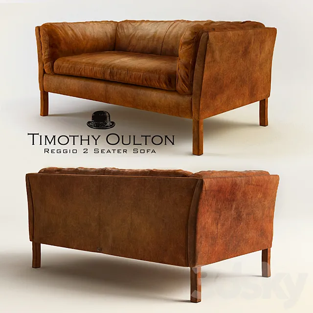 REGGIO 2 SEATER SOFA. Timothy Oulton 3DModel REGGIO 2 SEATER SOFA. Timothy Oulton 3DModel