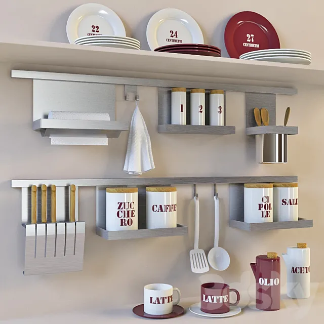 Reiling CHIARA and utensils 3DModel Reiling CHIARA and utensils 3DModel