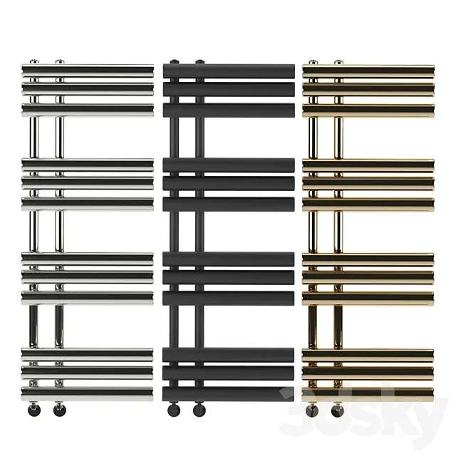 Reina Grace Towel Radiator Set 3D Model Reina Grace Towel Radiator Set 3D Model