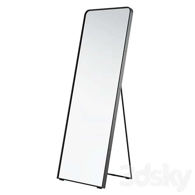 Rejuvenation metal framed Easel floor mirror 3D Model