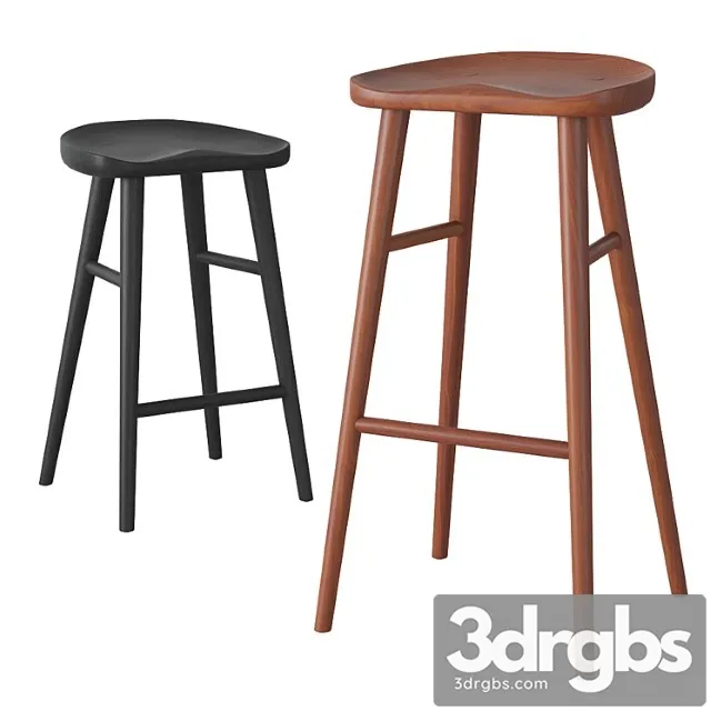 Rejuvenation randle tractor bar stool and counter stool with wooden legs Rejuvenation randle tractor bar stool and counter stool with wooden legs