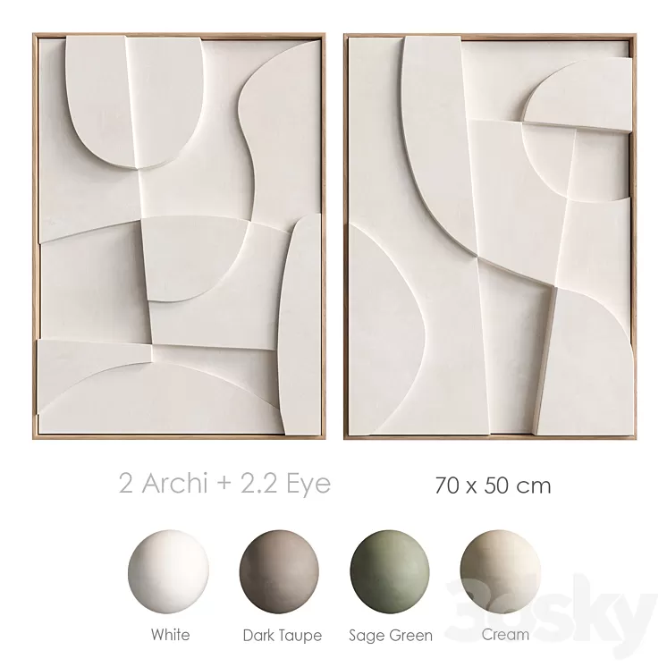 Relief Archi Eye Edith Beurskens 3D Model