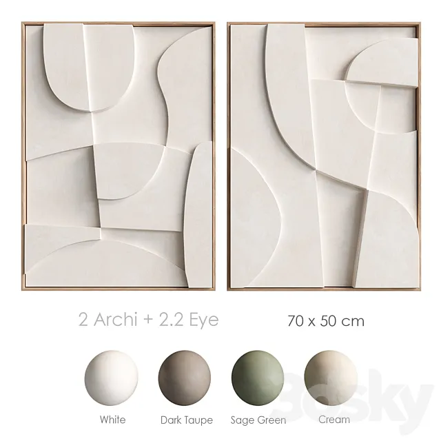 Relief Archi Eye Edith Beurskens 3DModel