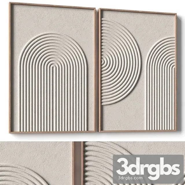 Relief Artwork 3D Art Wall Decor Panels 3D Model Download