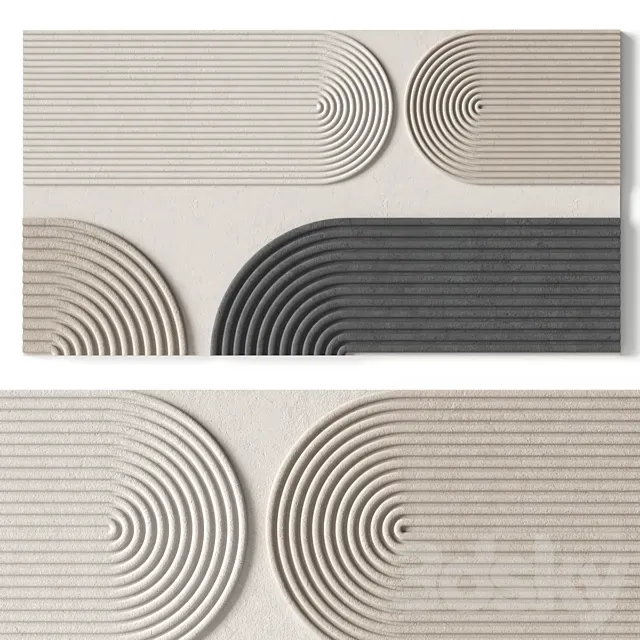 Relief artwork 41 – 3d art wall decor – Panel 3D Model