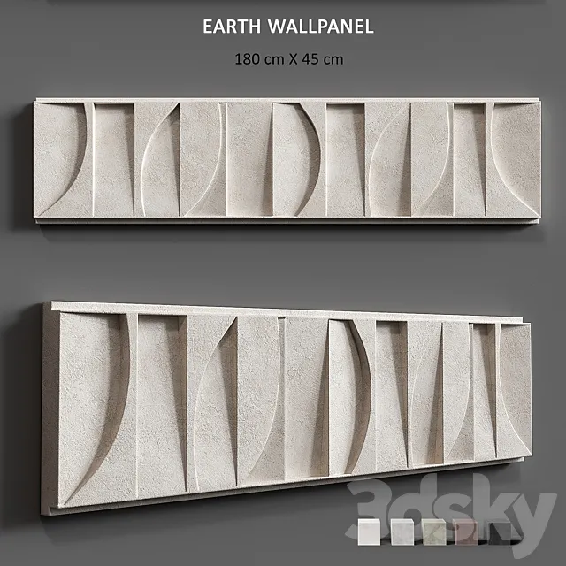 Relief Earth Wallpanel 3DModel Relief Earth Wallpanel 3DModel