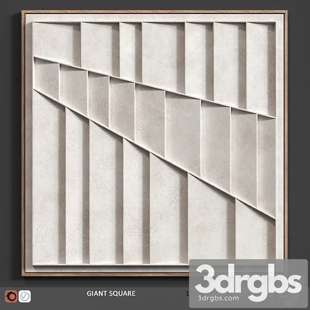Relief Giant Square 3D Model Download