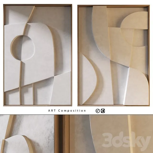 Relief Panel Art 5 3D Model