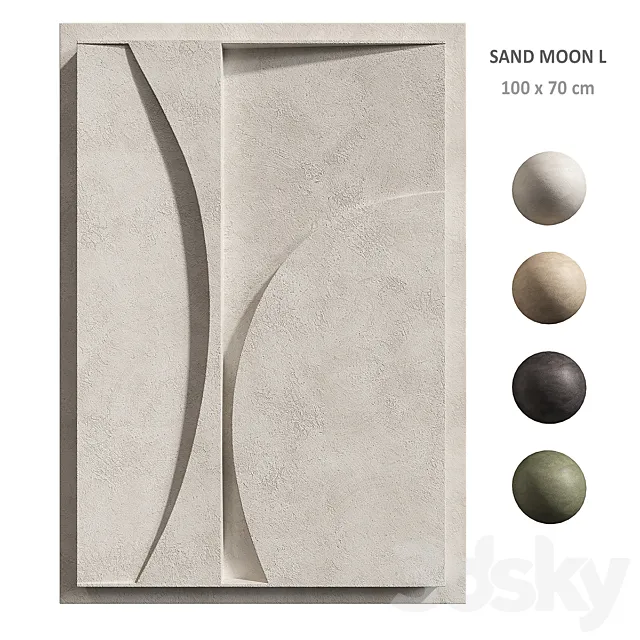 Relief Sand Moon L 3D Model