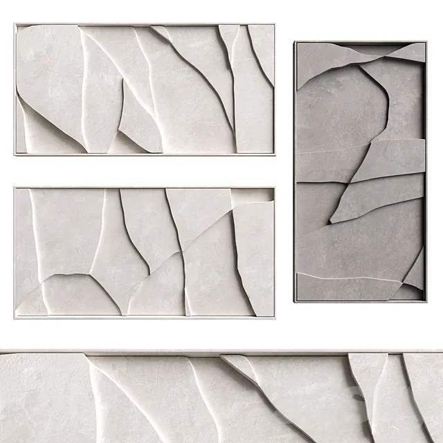 Relief Triptych no 12 3D Model