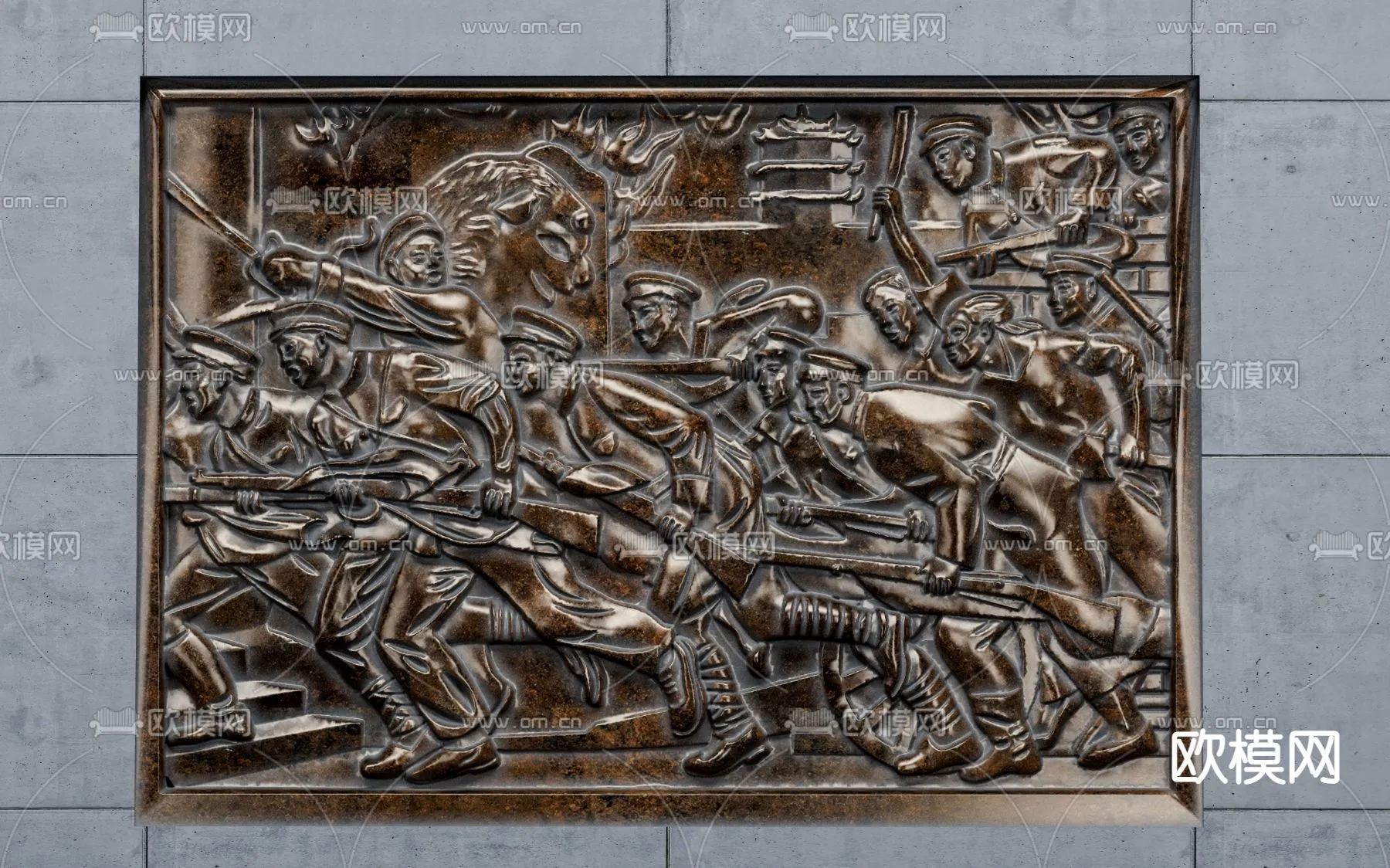 RELIEF – VRAY / CORONA – 3D MODEL – 2839