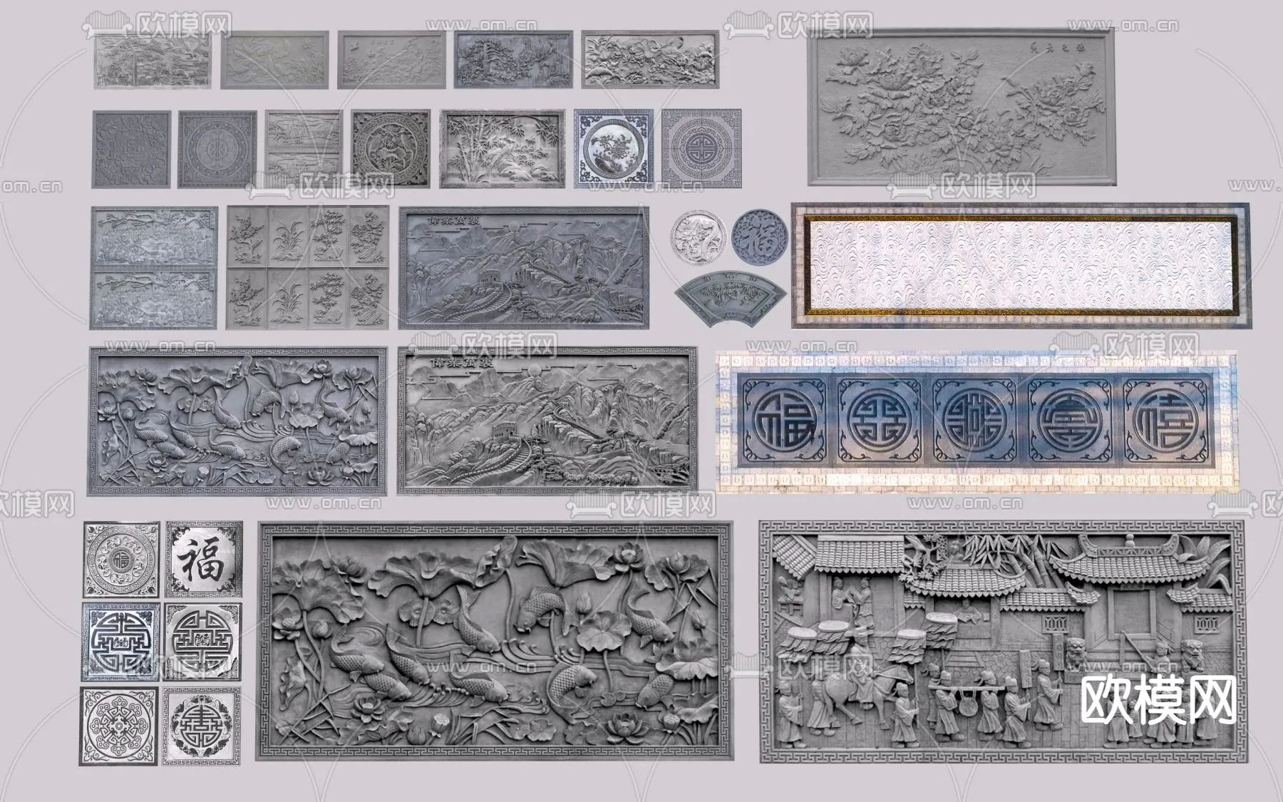 RELIEF – VRAY / CORONA – 3D MODEL – 2923