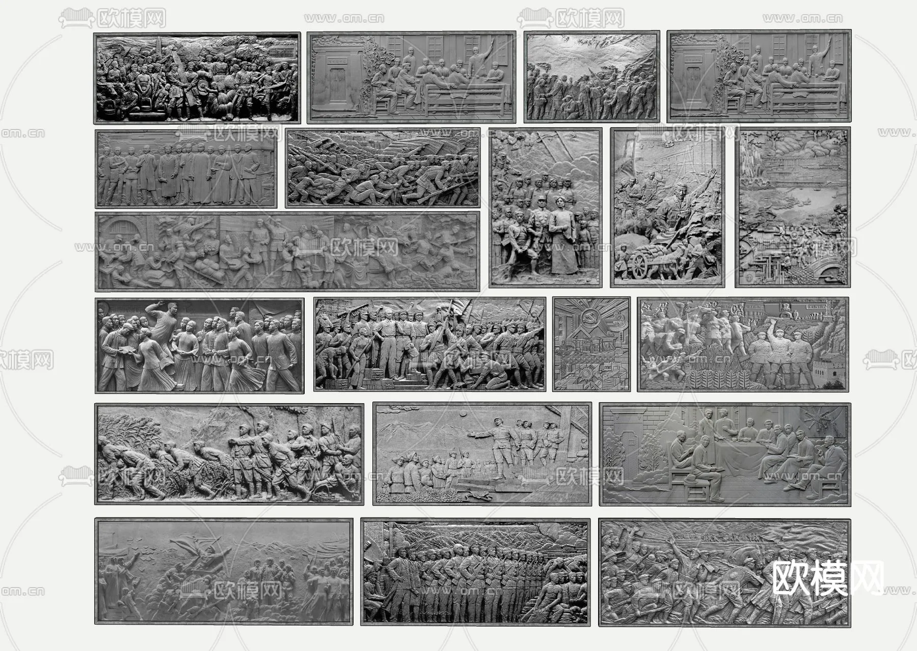 RELIEF – VRAY / CORONA – 3D MODEL – 2925