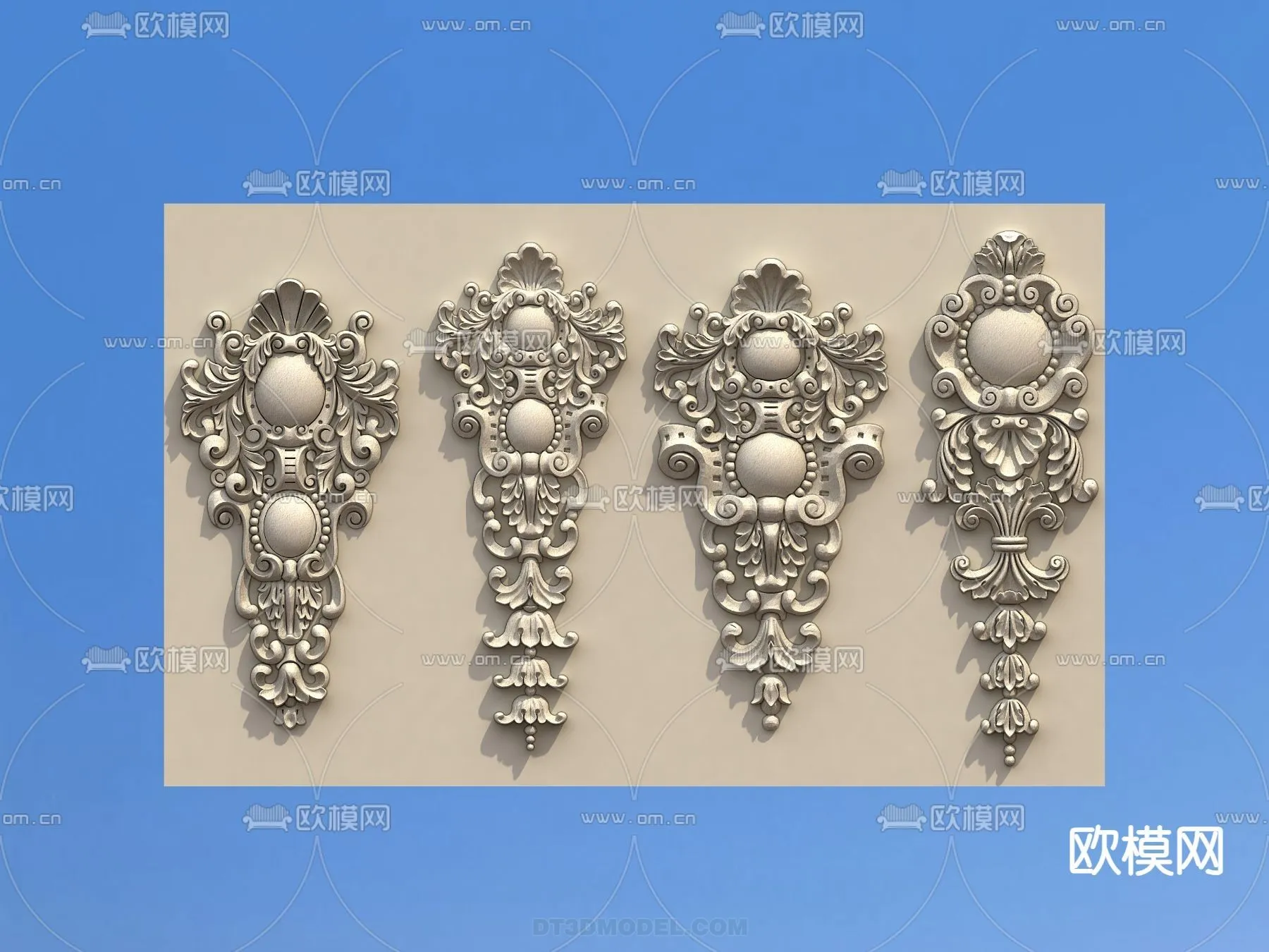 Relief with Pattern – 3D Models for Interior Decoration – 021 Relief with Pattern – 3D Models for Interior Decoration – 021