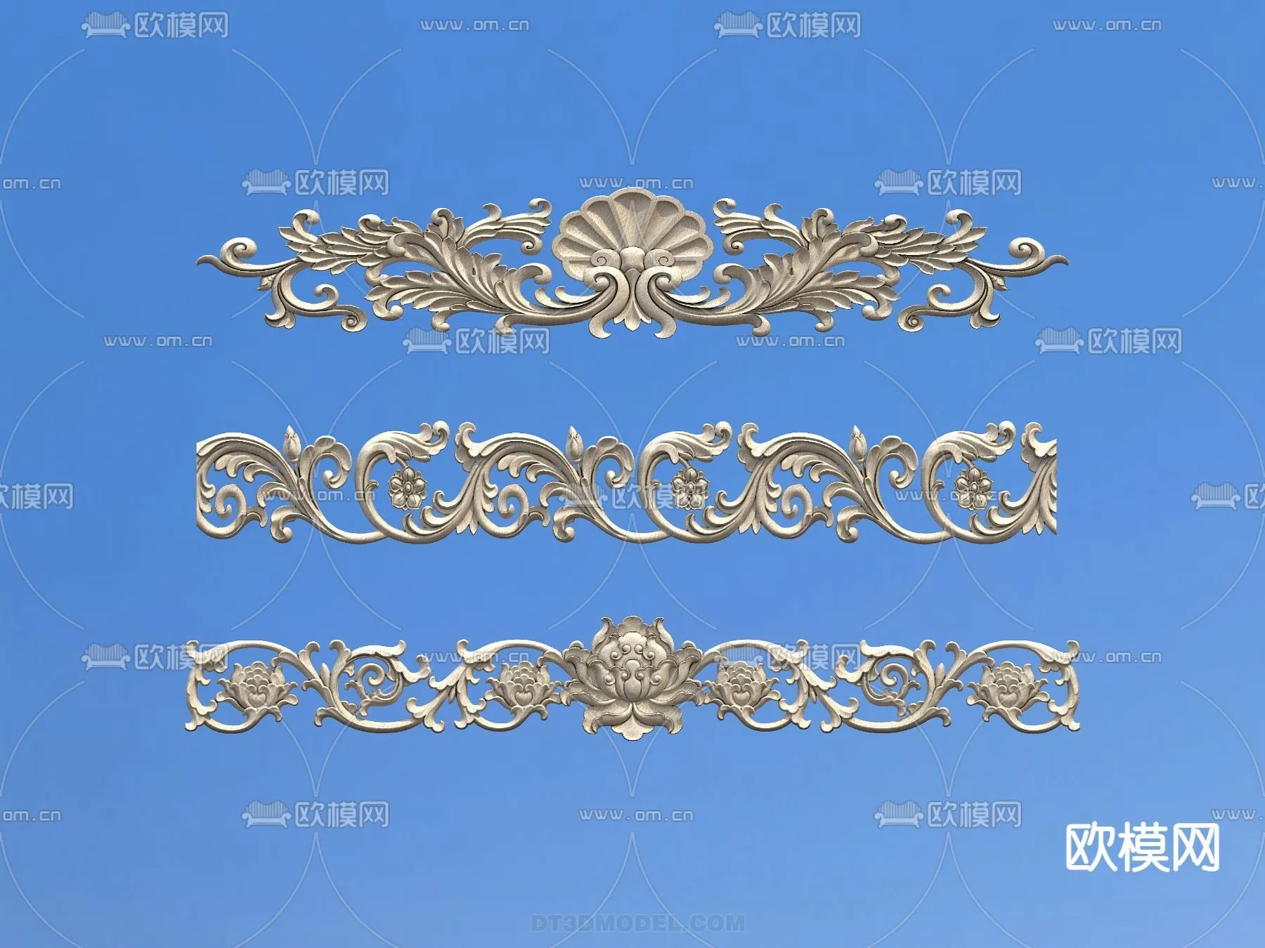 Relief with Pattern – 3D Models for Interior Decoration – 027 Relief with Pattern – 3D Models for Interior Decoration – 027