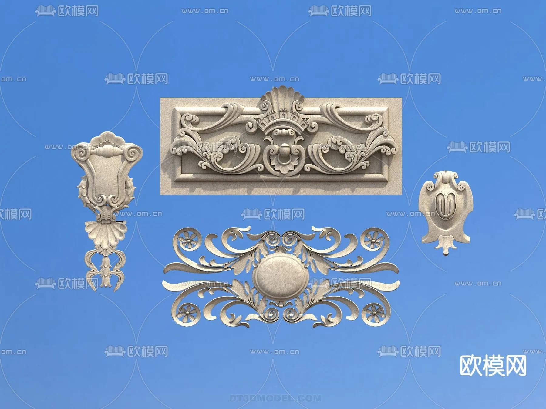 Relief with Pattern – 3D Models for Interior Decoration – 030 Relief with Pattern – 3D Models for Interior Decoration – 030