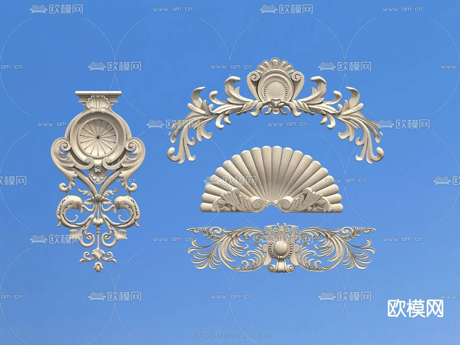Relief with Pattern – 3D Models for Interior Decoration – 034 Relief with Pattern – 3D Models for Interior Decoration – 034