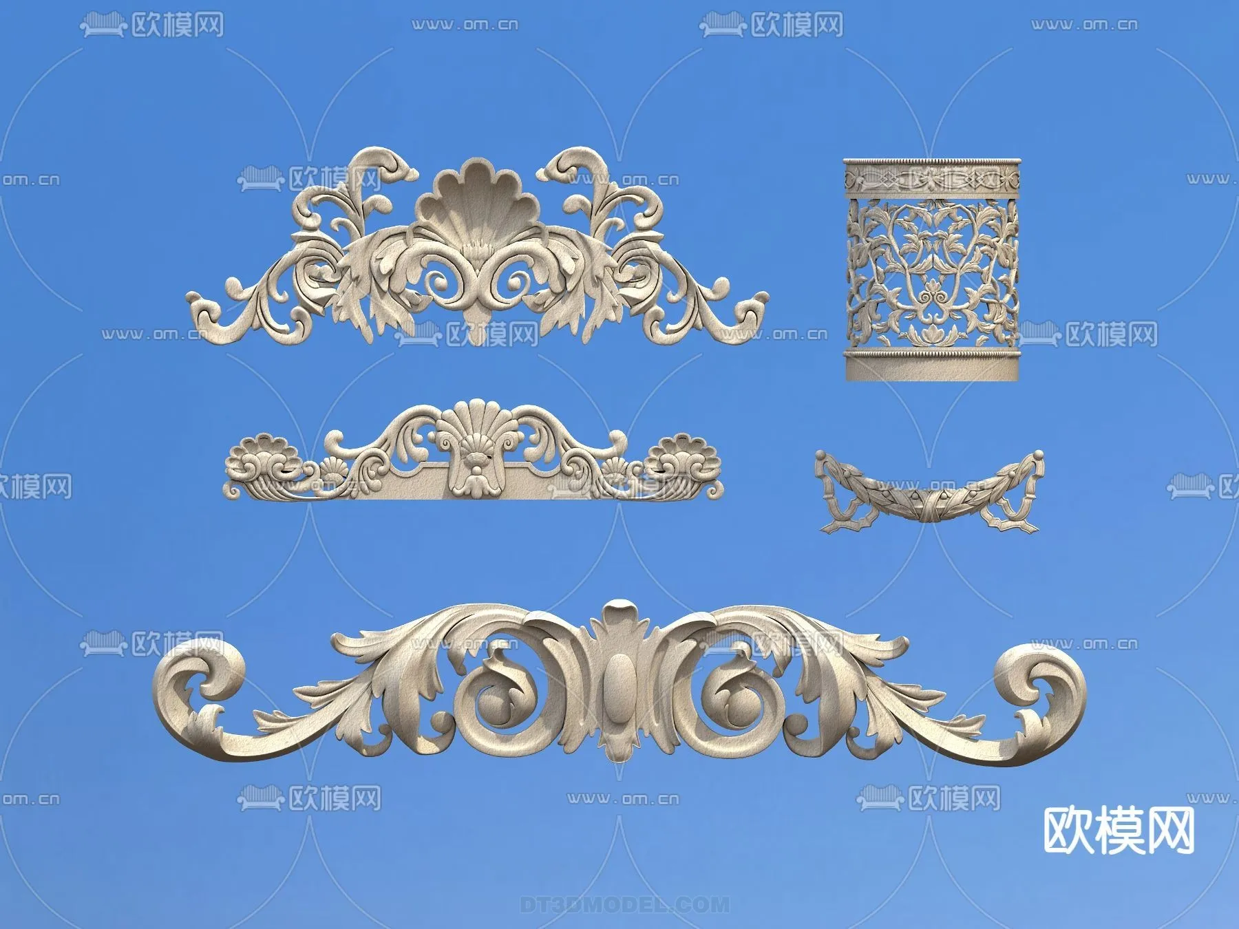 Relief with Pattern – 3D Models for Interior Decoration – 037 Relief with Pattern – 3D Models for Interior Decoration – 037