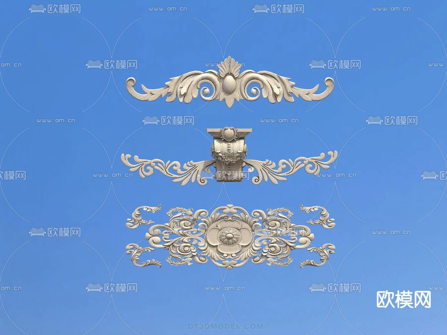 Relief with Pattern – 3D Models for Interior Decoration – 042 Relief with Pattern – 3D Models for Interior Decoration – 042