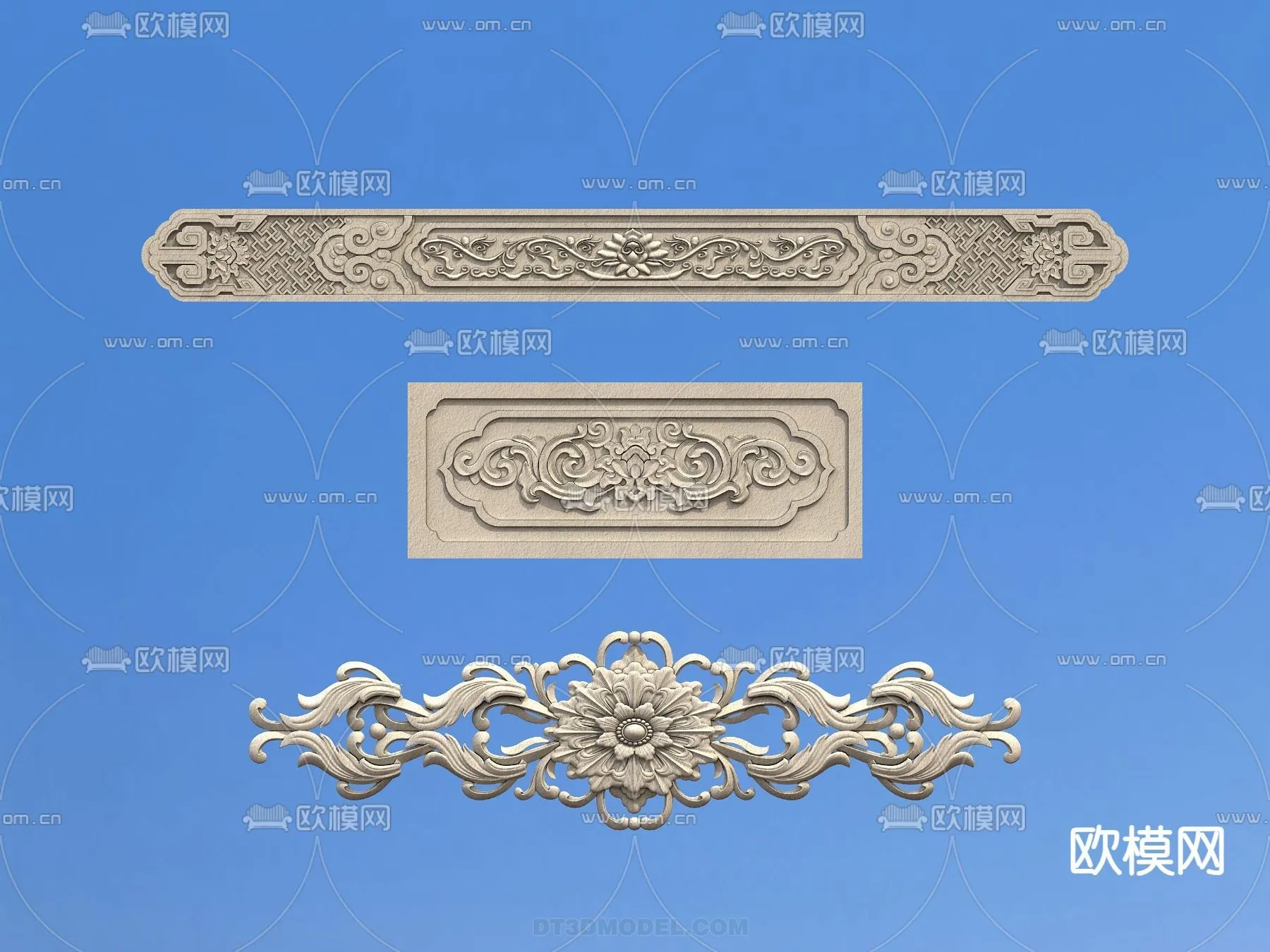 Relief with Pattern – 3D Models for Interior Decoration – 043 Relief with Pattern – 3D Models for Interior Decoration – 043