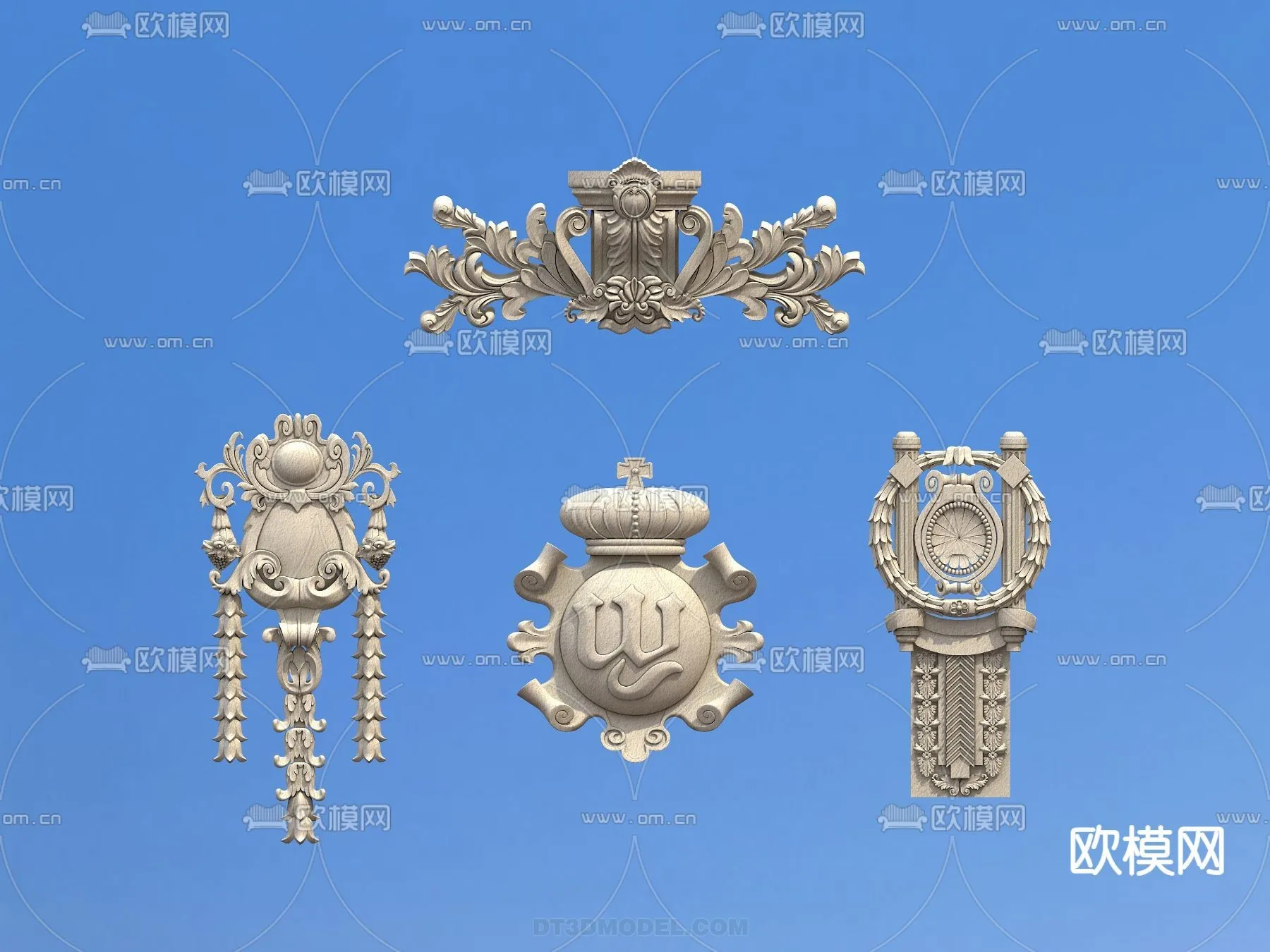 Relief with Pattern – 3D Models for Interior Decoration – 045 Relief with Pattern – 3D Models for Interior Decoration – 045