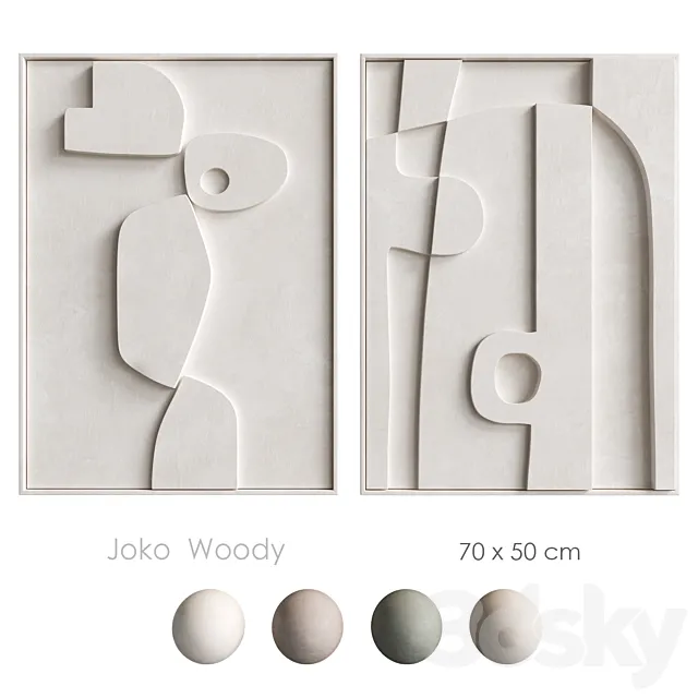 Relief Woody Joko Edith Beurskens 3DModel