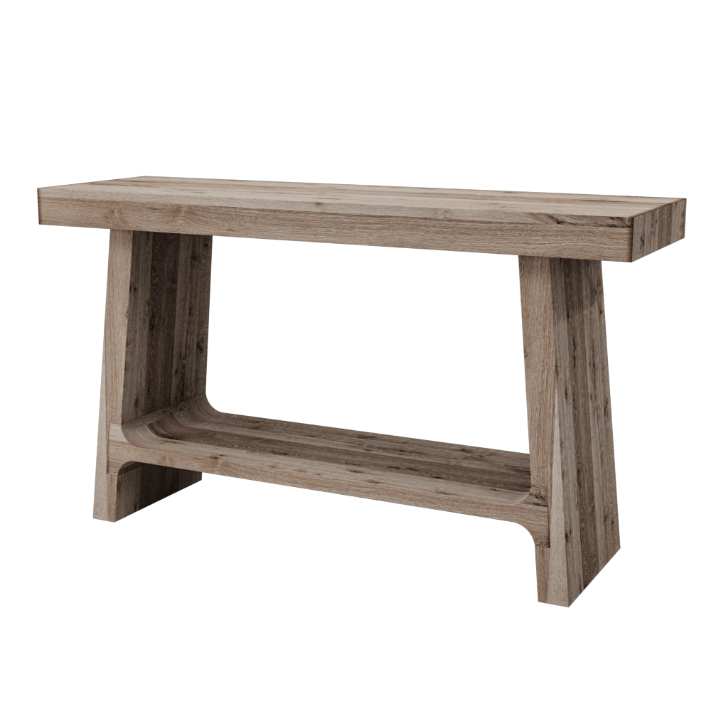 Reloft – Rustic – 120WTH antiqued grey oak 3D Model