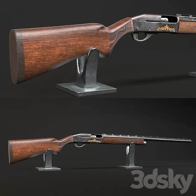 Remington 1100 3D Model