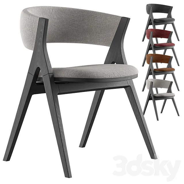 Remo dining chair By Bonaldo 3D Model Remo dining chair By Bonaldo 3D Model