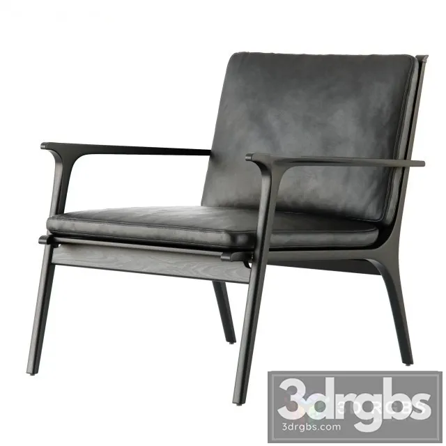 Ren Lounge Chair Large 3D Model Download