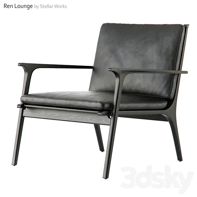 Ren Lounge Chair Large by Stellar Works 3DModel
