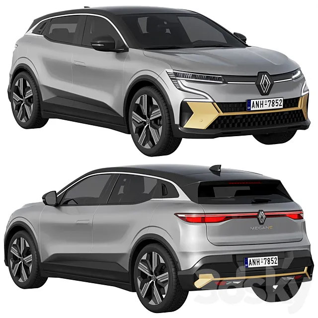 Renault Megane E-Tech 3D Model