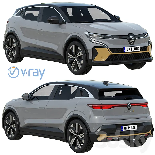 Renault Megane E-Tech 3D Model