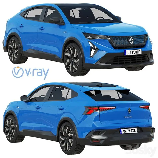 Renault Rafale car (Vray) 3D Model