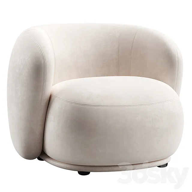 Rene Armchair _ Meridiani 3D Model