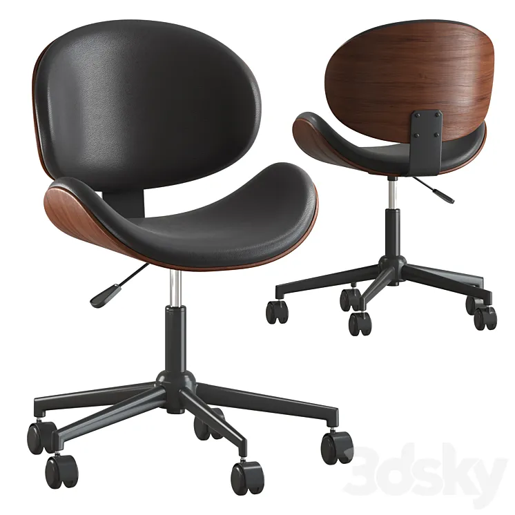 Reno office chair by THE HOME DECO FACTORY 3D Model Free Download