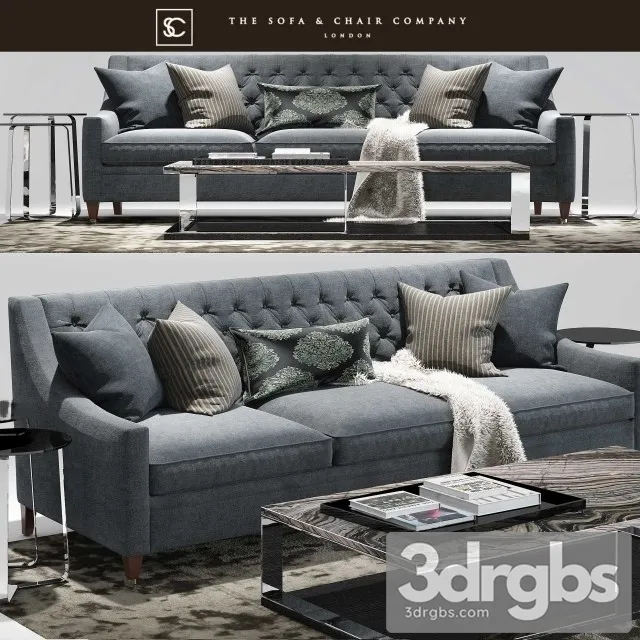 Renoir Sofa 01 3D Model Download