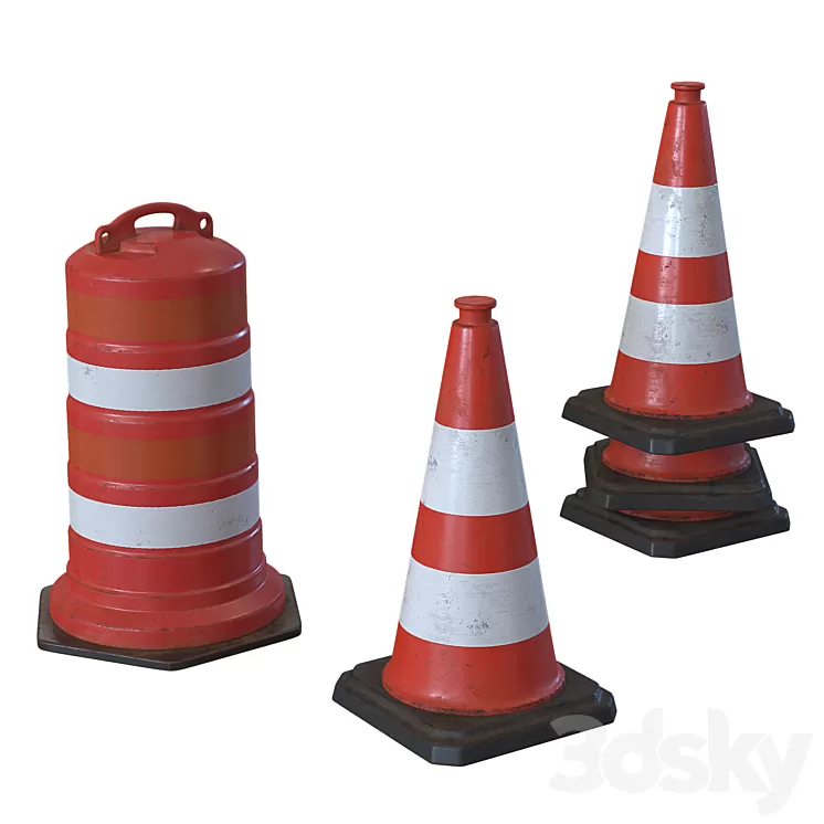 Repair Cone 3D Model Repair Cone 3D Model