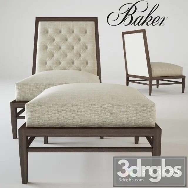 Repartee Slipper Armchair 3D Model Download