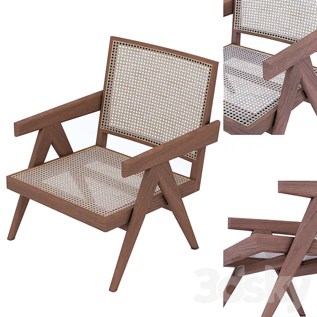 replica chair jean pierre jeanneret 3DModel