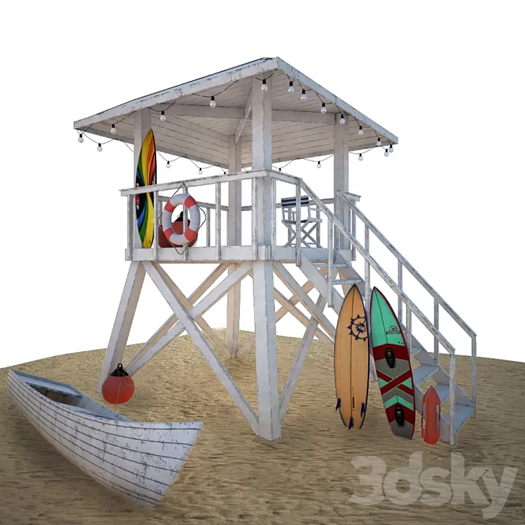 Rescue tower 3D Model