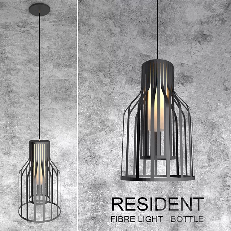 Resident "FIBRE LIGHT – BOTTLE" 3D Model